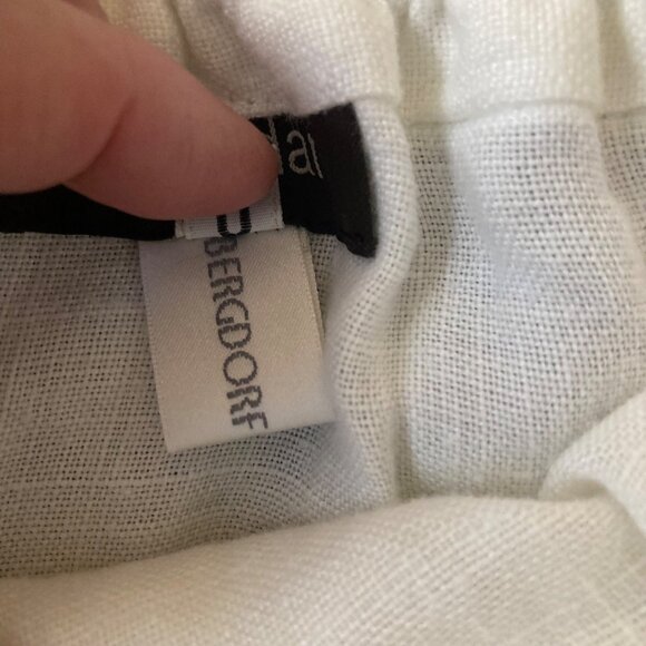 Womens Eskandar Bergdorf Goodman Asymmetrical Wrap Linen Maxi Skirt White 6/8 NW - Picture 11 of 15